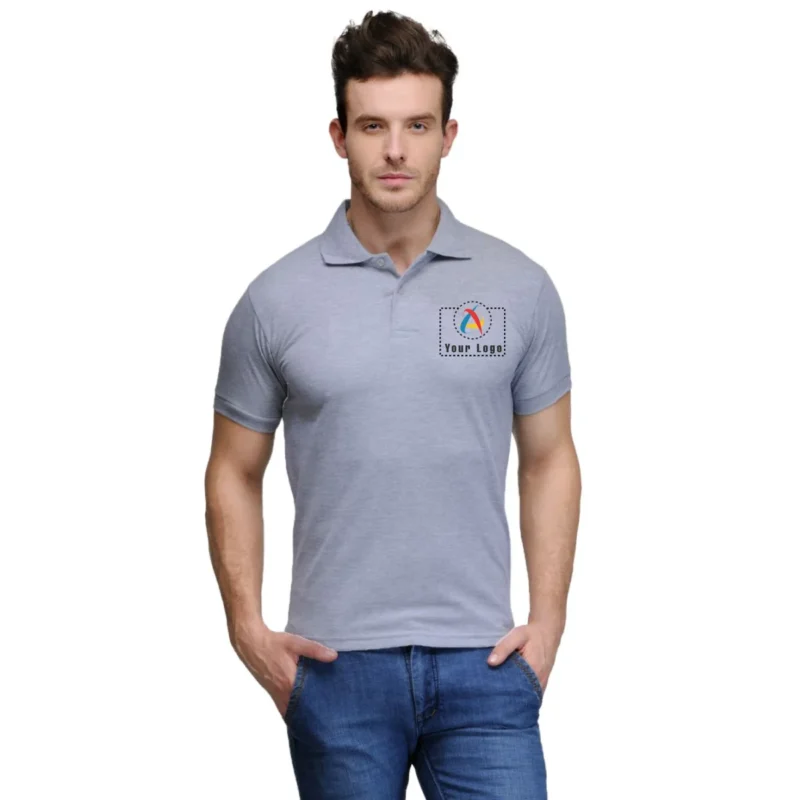 Six Degrees Polo T-Shirt Grey - A Blend of Style and Comfort Crafted from 100% Premium Cotton Fabric. Perfect for Various Occasions | CorporateGyft