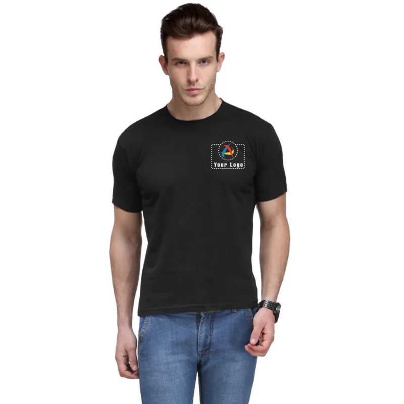 The Bio Collection Smart Round Neck T-Shirt Black Color | CorporateGyft