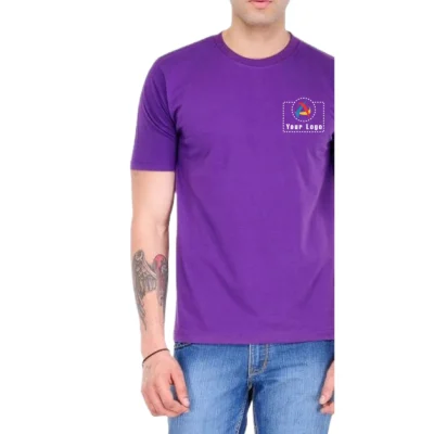 The Bio Collection Smart Round Neck T-Shirt Purple Color | CorporateGyft