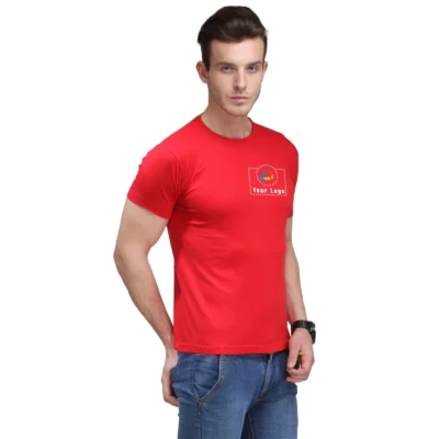 The Bio Collection Smart Round Neck T-Shirt Red Color | CorporateGyft