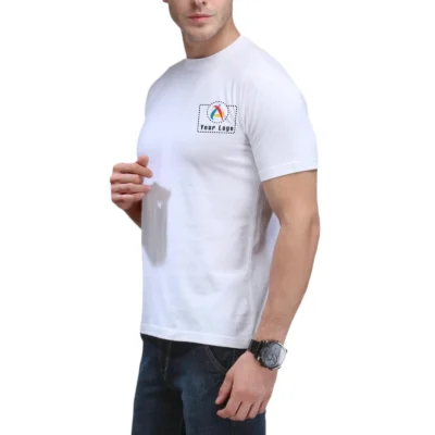 The Bio Collection Smart Round Neck T-Shirt White Color | CorporateGyft