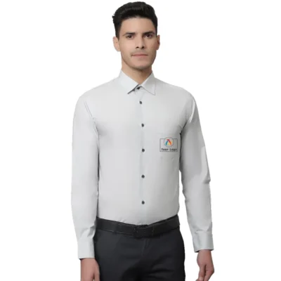 Cantabil Formal Cotton Shirt Grey Color | CorporateGyft