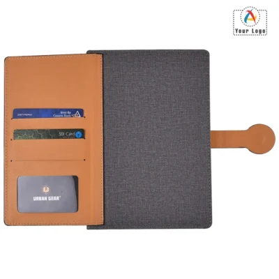 Urban Gear Elements Jute Traveller Notebook Grey Color | CorporateGyft