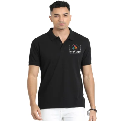 John Players Polo T-Shirt Black Color | Corporate Gyft