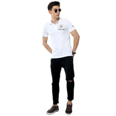 Puma Ess Archive Polo White Color | CorporateGyft