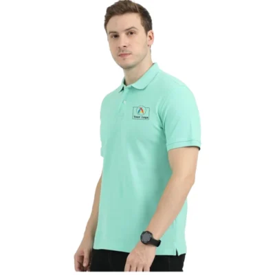 Reebok 100% Cotton Polo T-Shirt Green Color | CorporateGyft