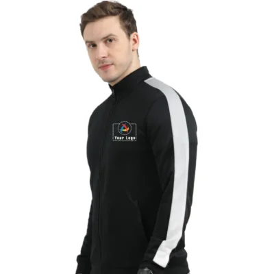 Reebok 100% Polyester Jacket Black Color | CorporateGyft