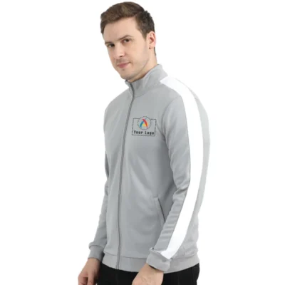 Reebok 100% Polyester Jacket Grey Color | CorporateGyft