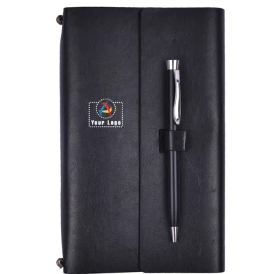 Urban Gear Regal Refillable Travel Journal Black Color | CorporateGyft