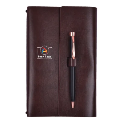 Urban Gear Regal Refillable Travel Journal Brown Color | CorporateGyft