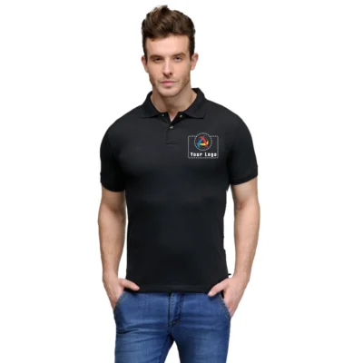 Six Degrees Polo T-Shirt Black Color | Corporate Gyft