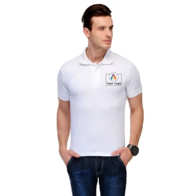 Six Degrees Polo T-Shirt White Color | Corporate Gyft