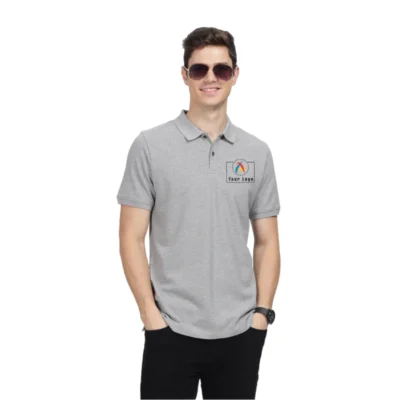 Wrogn Solid Polo T-Shirt Grey Color | CorporateGyft