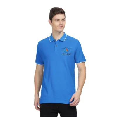 Wrogn Tipping Polo T-Shirt Blue | CorporateGyft