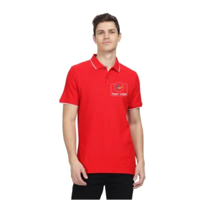 Wrogn Tipping Polo T-Shirt Red | CorporateGyft