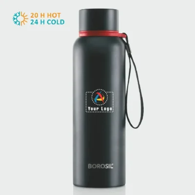 Borosil Trek Bottle Black Color | Corporate Gyft