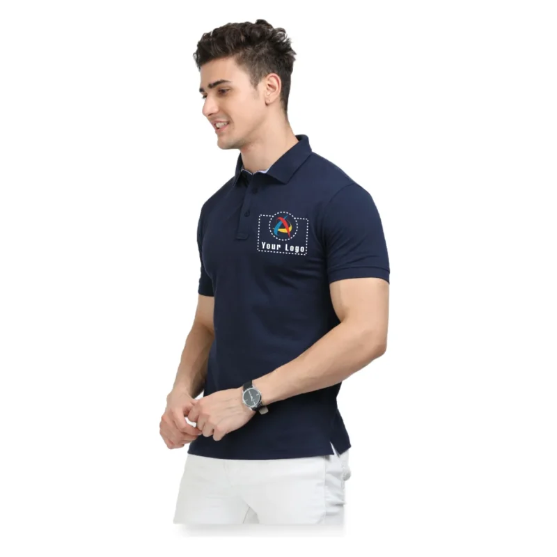 Greg Norman Polo T-Shirt Navy Blue Color | Corporate Gyft