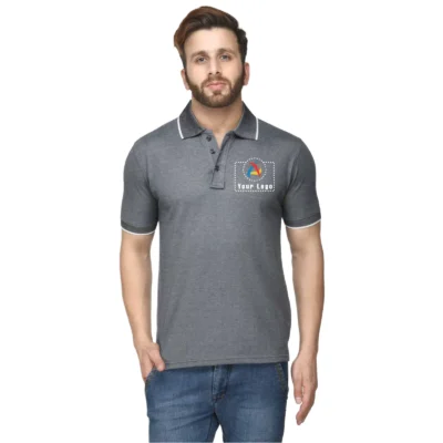 Spark Polo T-Shirt Black Color | CorporateGyft