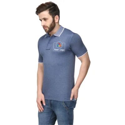 Spark Polo T-Shirt Blue Color | CorporateGyft