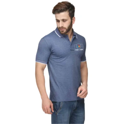 Spark Polo T-Shirt Blue Color | CorporateGyft