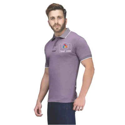 Spark Polo T-Shirt Purple Color | CorporateGyft