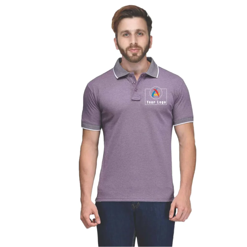 Spark Polo T-Shirt Purple Color | CorporateGyft