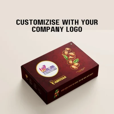 Abrosaa All-in-One Customized Gift Hamper Box | Box of 8 Nutritious Snacks | Corporate Gyft