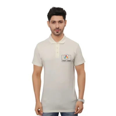 Buy Adidas Cream Cotton Tipping T-Shirt in bulk for Corporate Gifting | Corporate Gyft