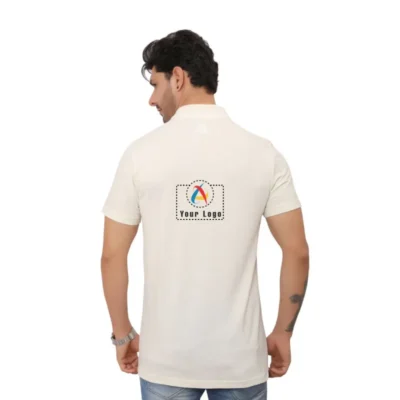 Buy Adidas Cream Cotton Tipping T-Shirt in bulk for Corporate Gifting | Corporate Gyft