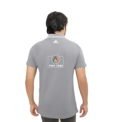 Buy Adidas Grey Cotton Tipping T-Shirt in bulk for Corporate Gifting | Corporate Gyft