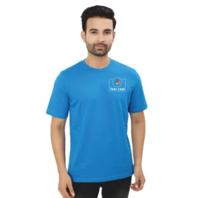 Buy Adidas Blue Round Neck T-Shirt in bulk for Corporate Gifting | Corporate Gyft