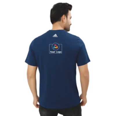 Buy Adidas Navy Blue Round Neck T-Shirt in bulk for Corporate Gifting | Corporate Gyft