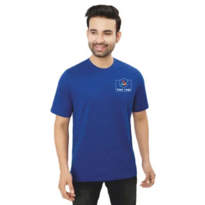 Buy Adidas Royal Blue Round Neck T-Shirt in bulk for Corporate Gifting | Corporate Gyft