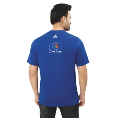 Buy Adidas Royal Blue Round Neck T-Shirt in bulk for Corporate Gifting | Corporate Gyft