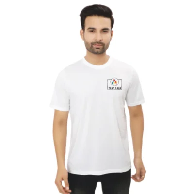 Buy Adidas White Round Neck T-Shirt in bulk for Corporate Gifting | Corporate Gyft