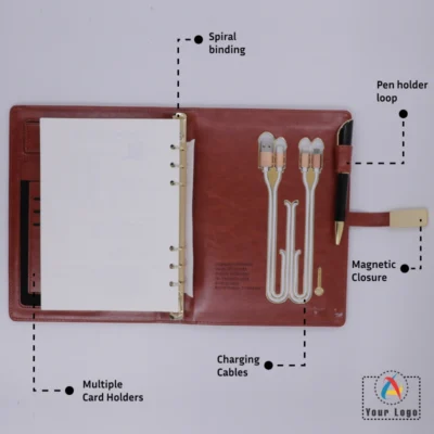 Alpha Power Bank Diary Set | CorporateGyft