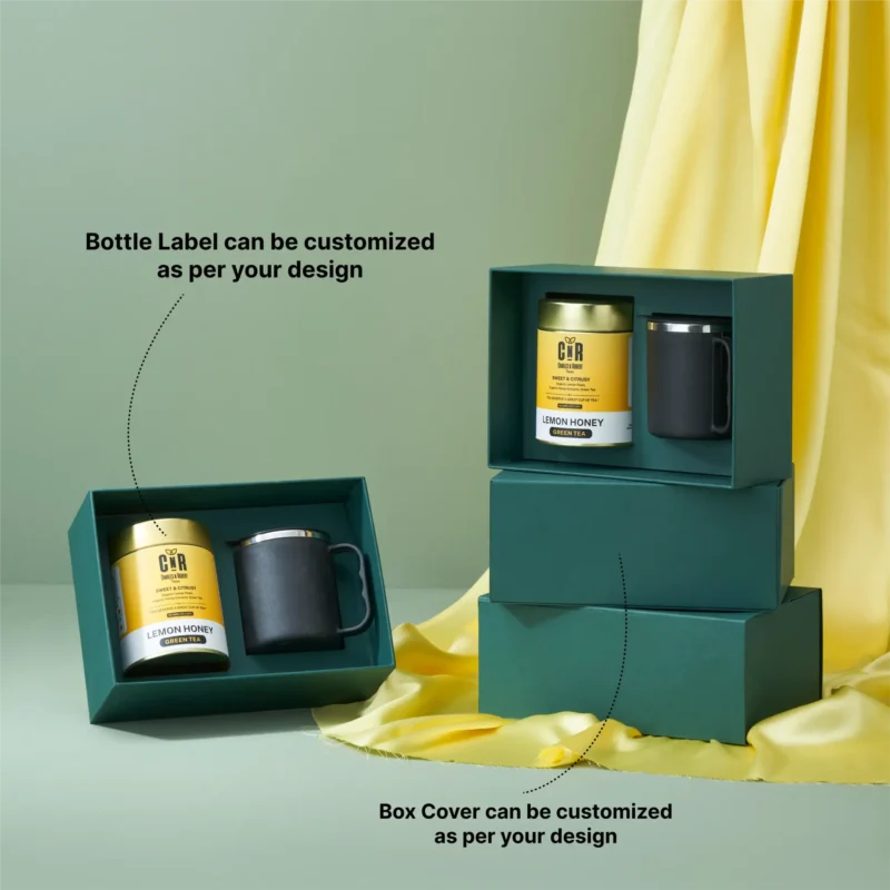 Loose Tea with Mug Collection by Charles N Robert Teas | Premium Tea Gift Set | Tea and Mug Gift Box | Corporate Gyft