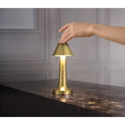 Electronic Gifts Conic Elegant Table Lamp Gold | CorporateGyft