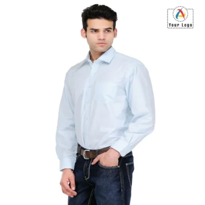 Buy Scott Sky Blue Formal Shirt in bulk for Corporate Gifting | Corporate Gyft