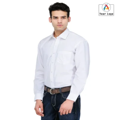 Buy Scott White Formal Shirt in bulk for Corporate Gifting | Corporate Gyft