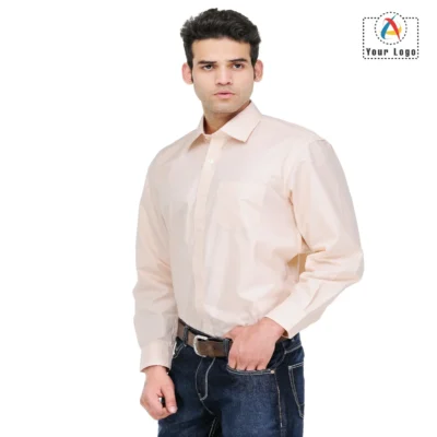 Buy Scott Cream Formal Shirt in bulk for Corporate Gifting | Corporate Gyft