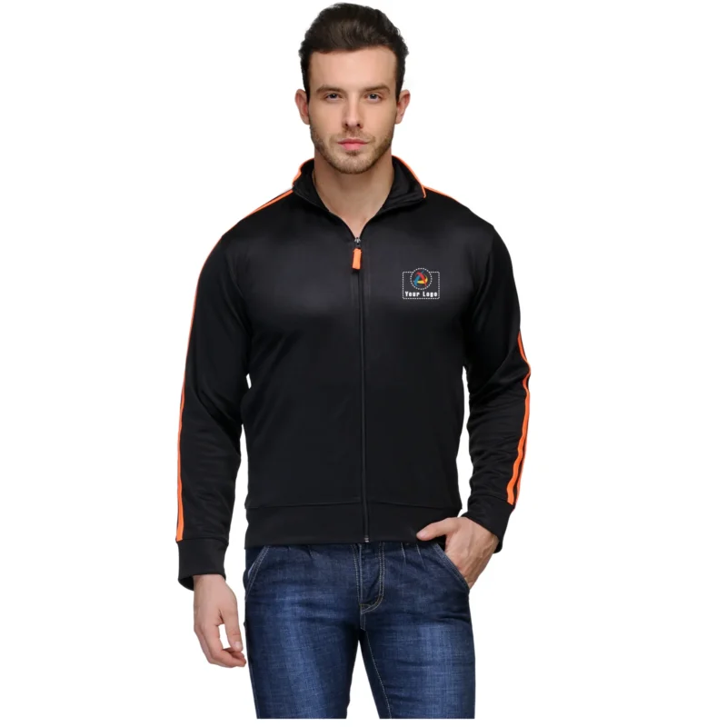 Buy Scott Orange Stripe Jacket in bulk for Corporate Gifting | Corporate Gyft