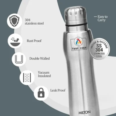 Buy Milton Verve Thermosteel Bottle in bulk for Corporate Gifting | Corporate Gyft