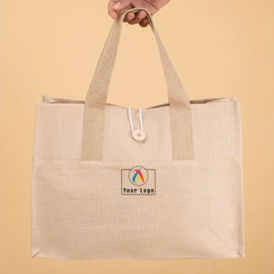 Buy Oblique Eco FIR Jute Bag in bulk for Corporate Gifting | Corporate Gyft