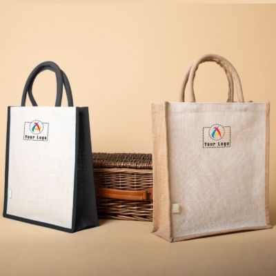 Buy Oblique Eco Oak Jute Bag in bulk for Corporate Gifting | Corporate Gyft