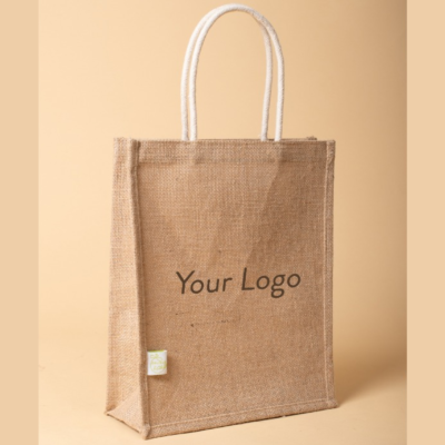 Buy Oblique Maple Jute Bag in bulk for Corporate Gifting | Corporate Gyft