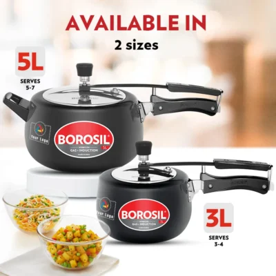 Borosil Pronto Hard Anodised Pressure Cooker | CorporateGyft