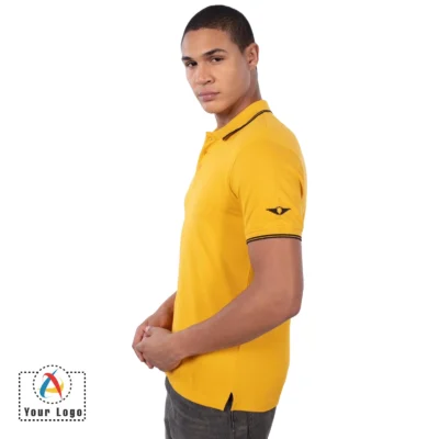 Buy Police Yellow Polo T-Shirt in bulk for Corporate Gifting | Corporate Gyft