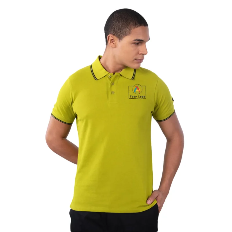 Buy Police Light Green Polo T-Shirt in bulk for Corporate Gifting | Corporate Gyft