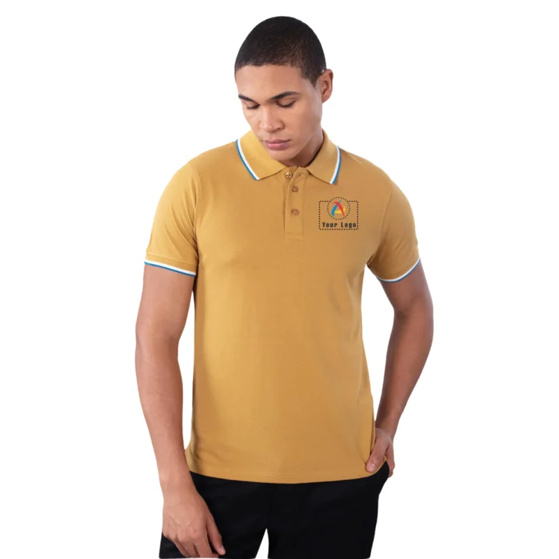 Buy Police Brown Polo T-Shirt in bulk for Corporate Gifting | Corporate Gyft